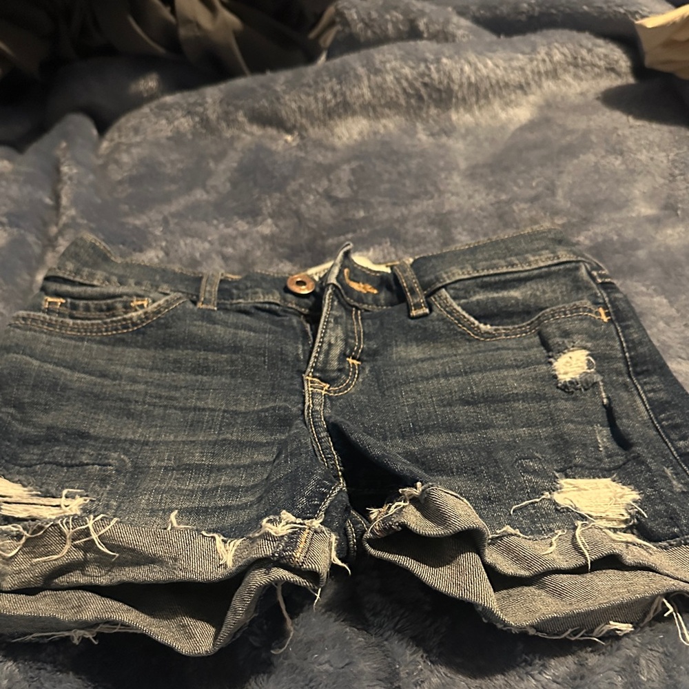 Denim Distressed Women Shorts
